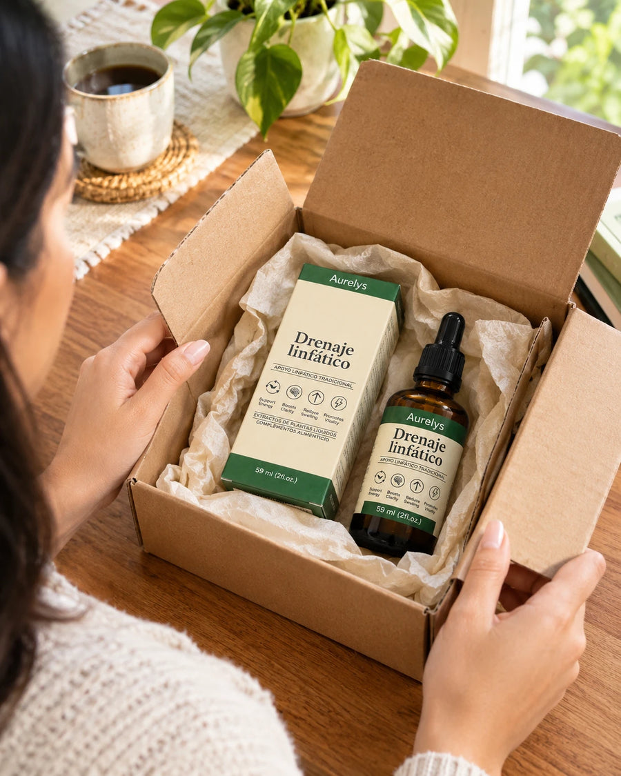 Así llega: caja y frasco de 60 ml con gotero.